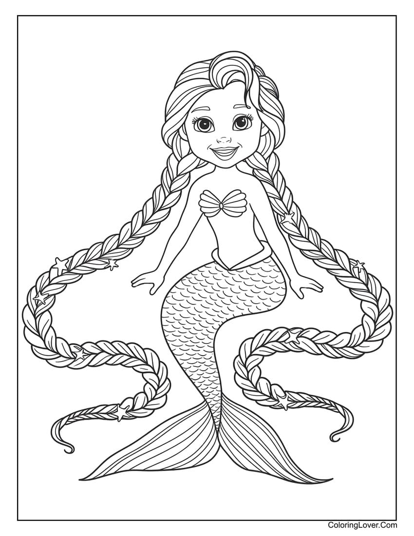 57 Mermaid Coloring Pages Free Printables For All Ages
