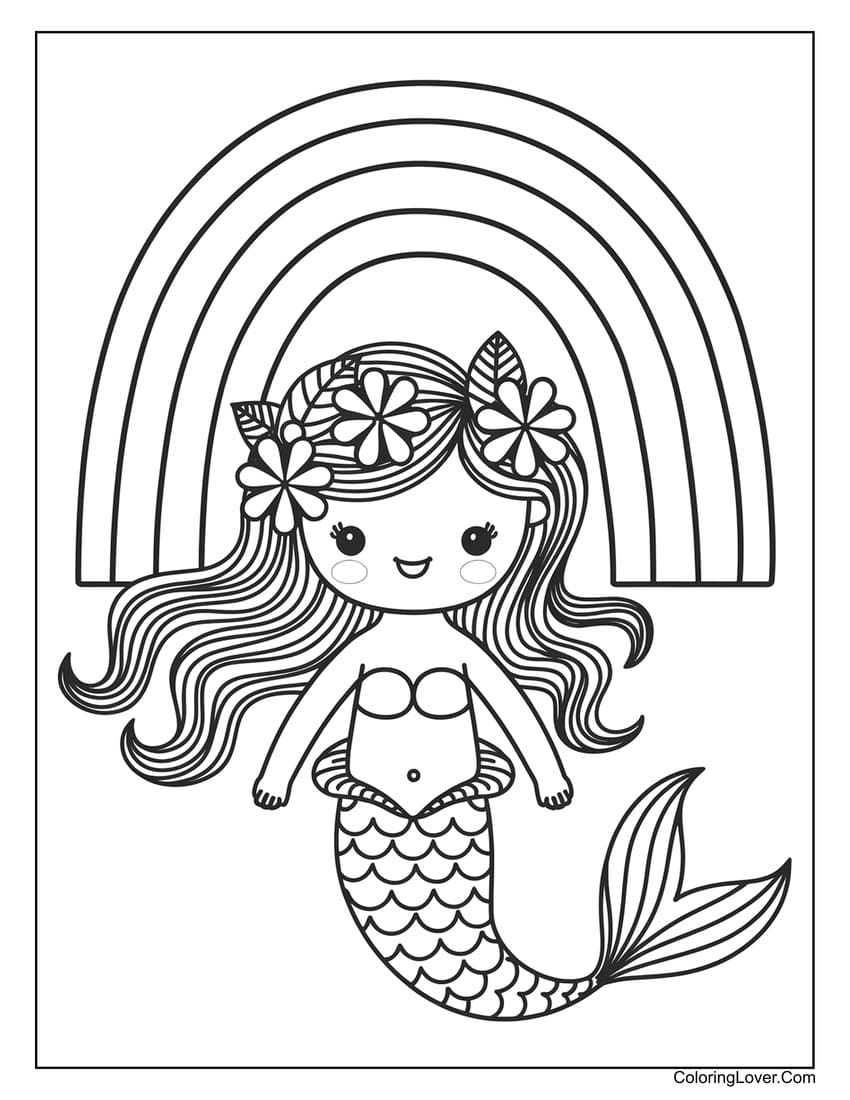 princess mermaid coloring pages