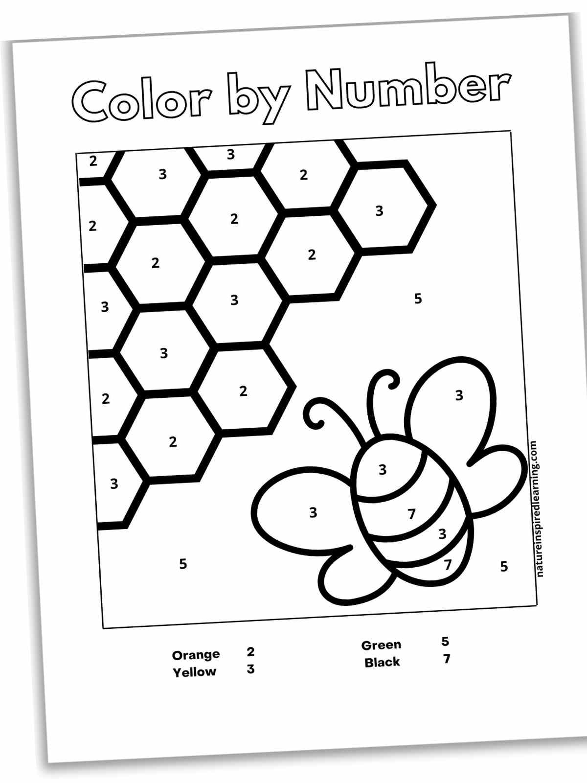 6 Summer Color By Number Nature Inspired Learning