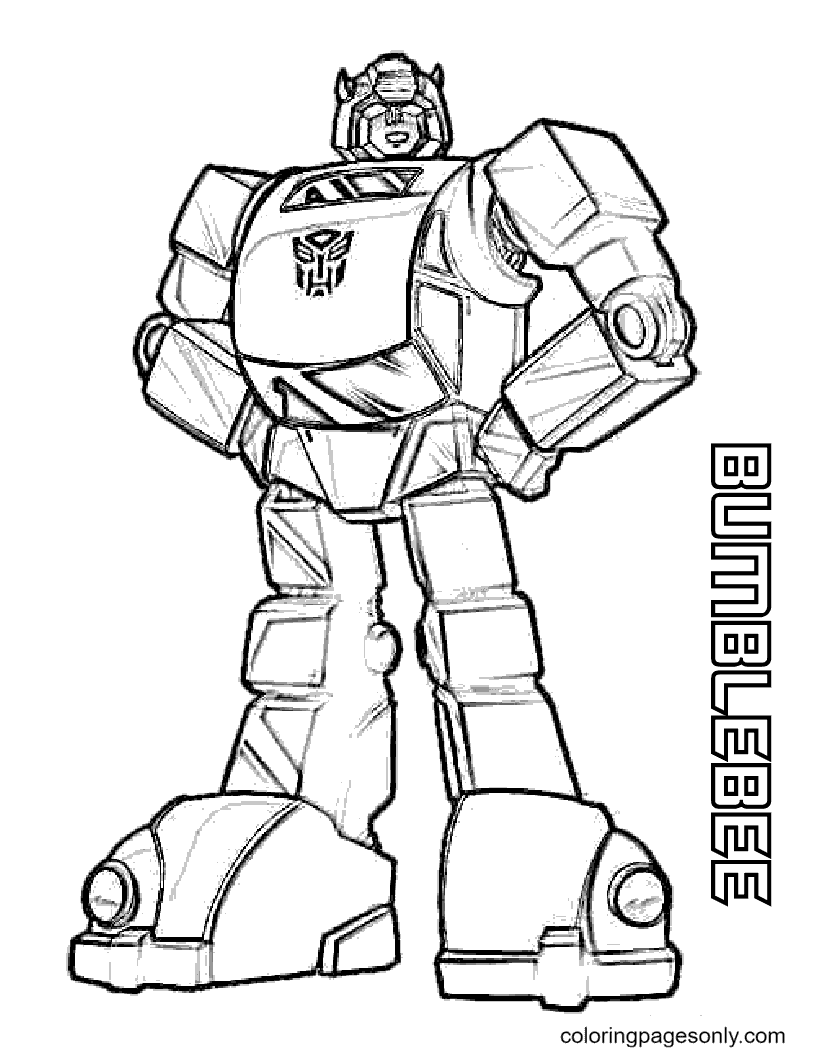 bumblebee transformer coloring page bumblebee transformer coloring page