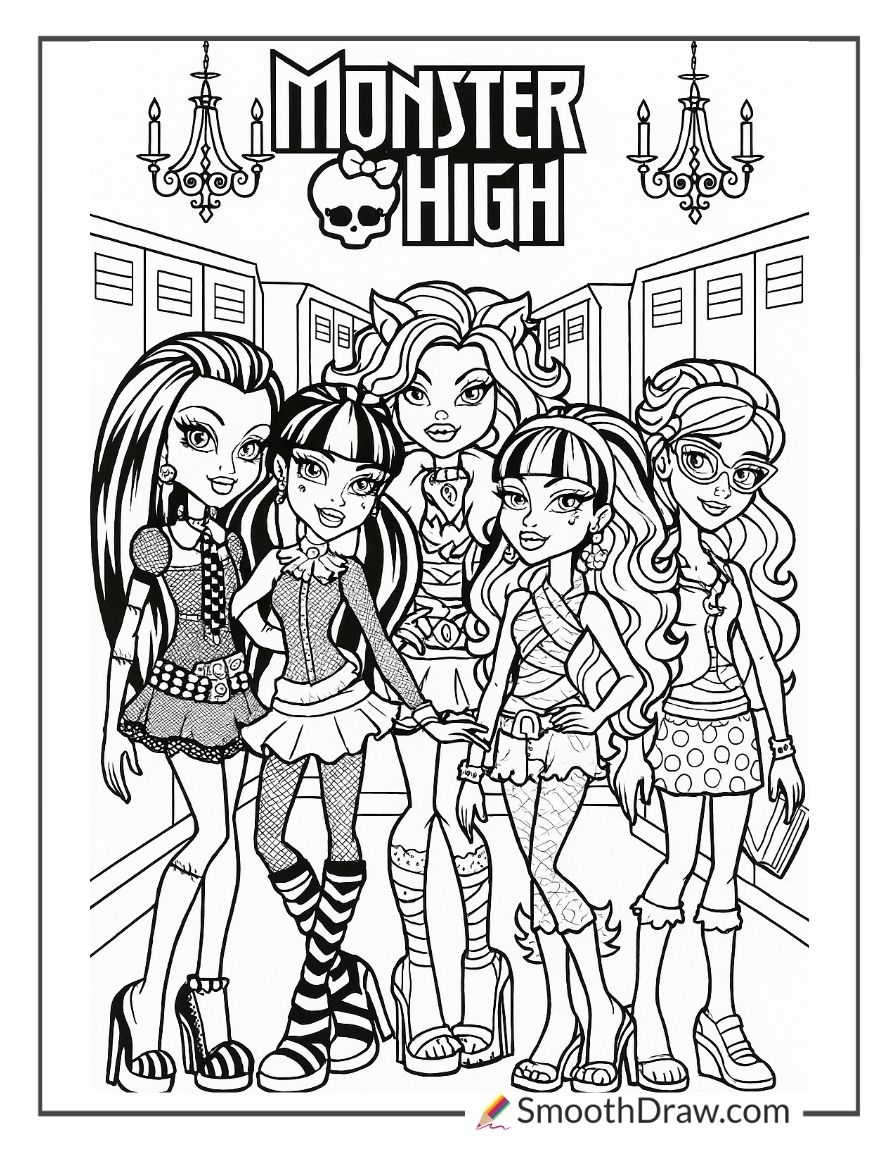 62 Monster High Coloring Pages 62 Monster High Coloring Pages