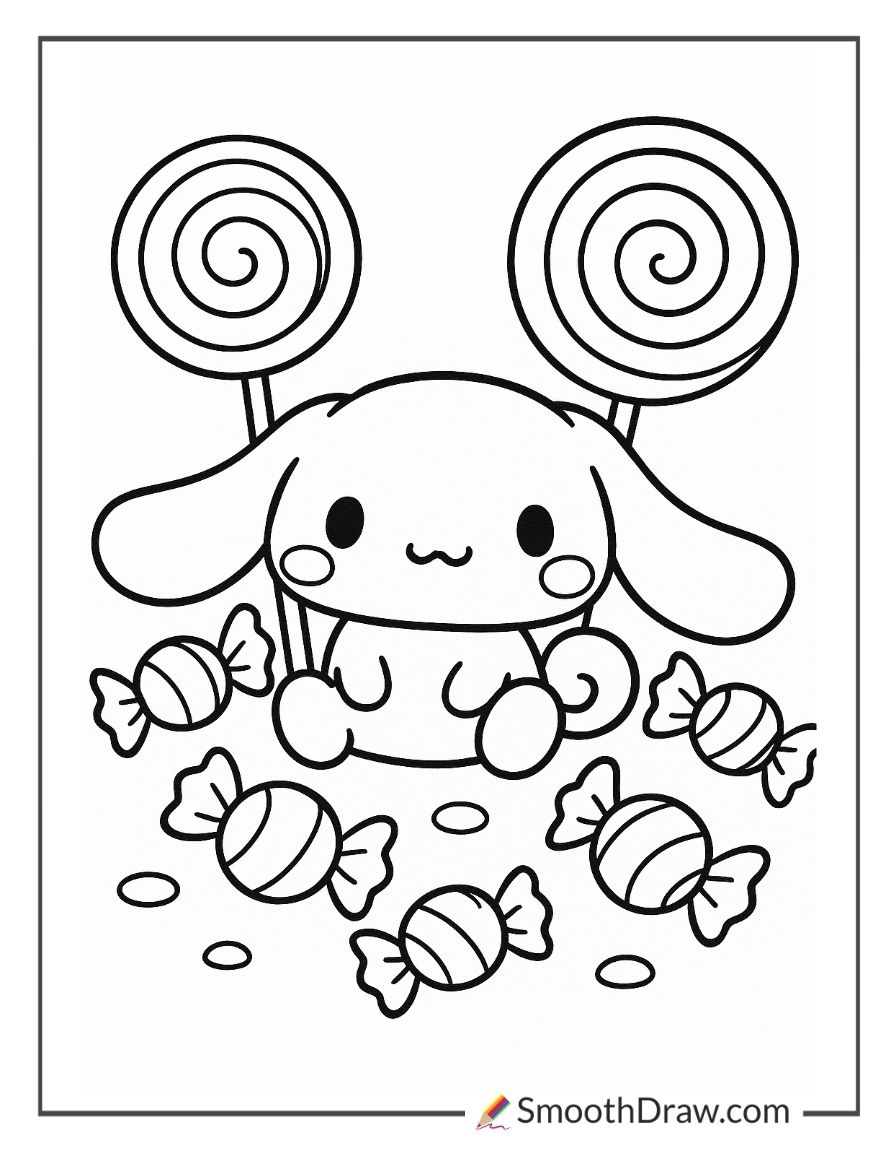 64 Cinnamoroll Coloring Pages Free Printables 