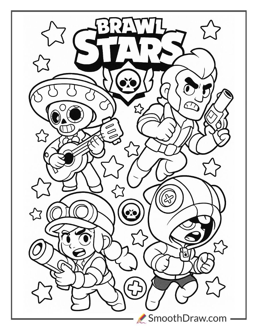 brawl stars coloring pages