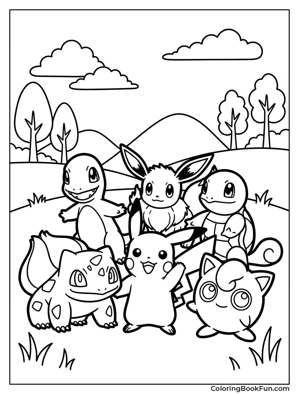67 Pokemon Coloring Pages Free PDFs ColoringBookFun
