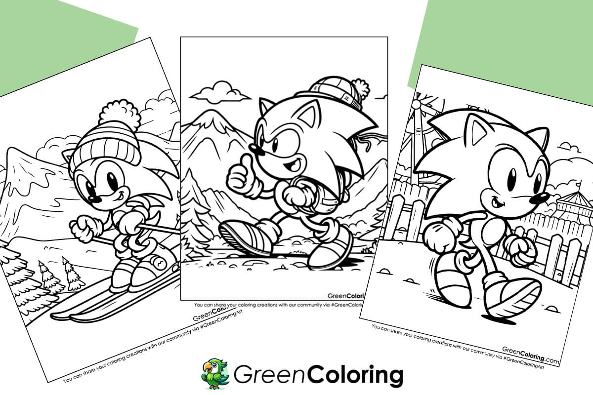 sonic and friends coloring pages