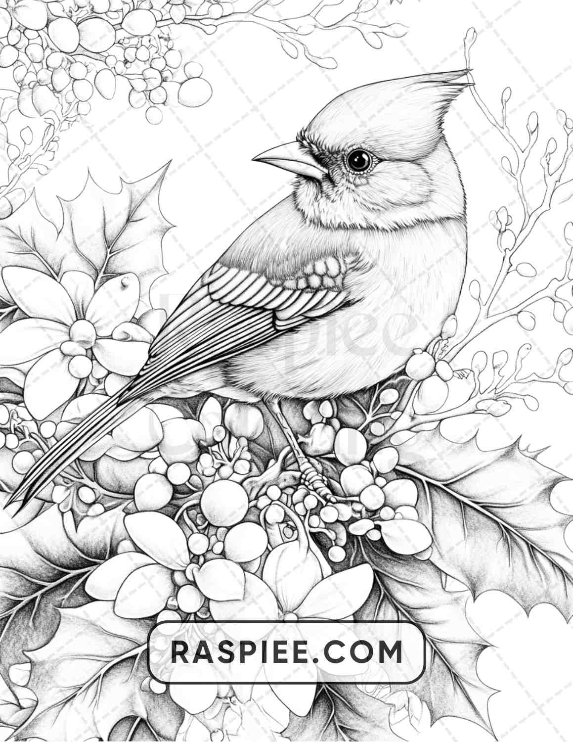 77 Winter Flowers Adult Coloring Pages RASPIEE