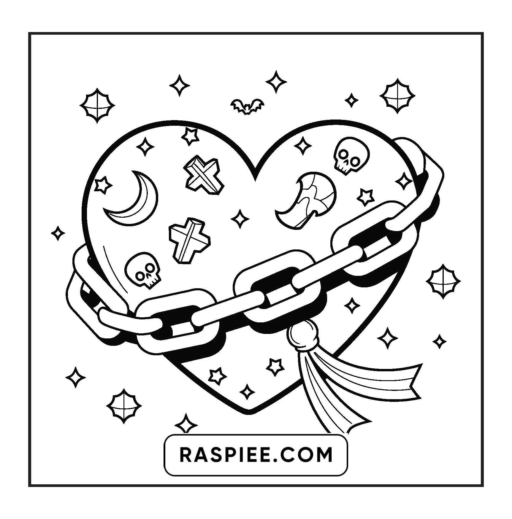 82 Bold And Easy Creepy Kawaii Coloring Pages For Kids Adults RASPIEE