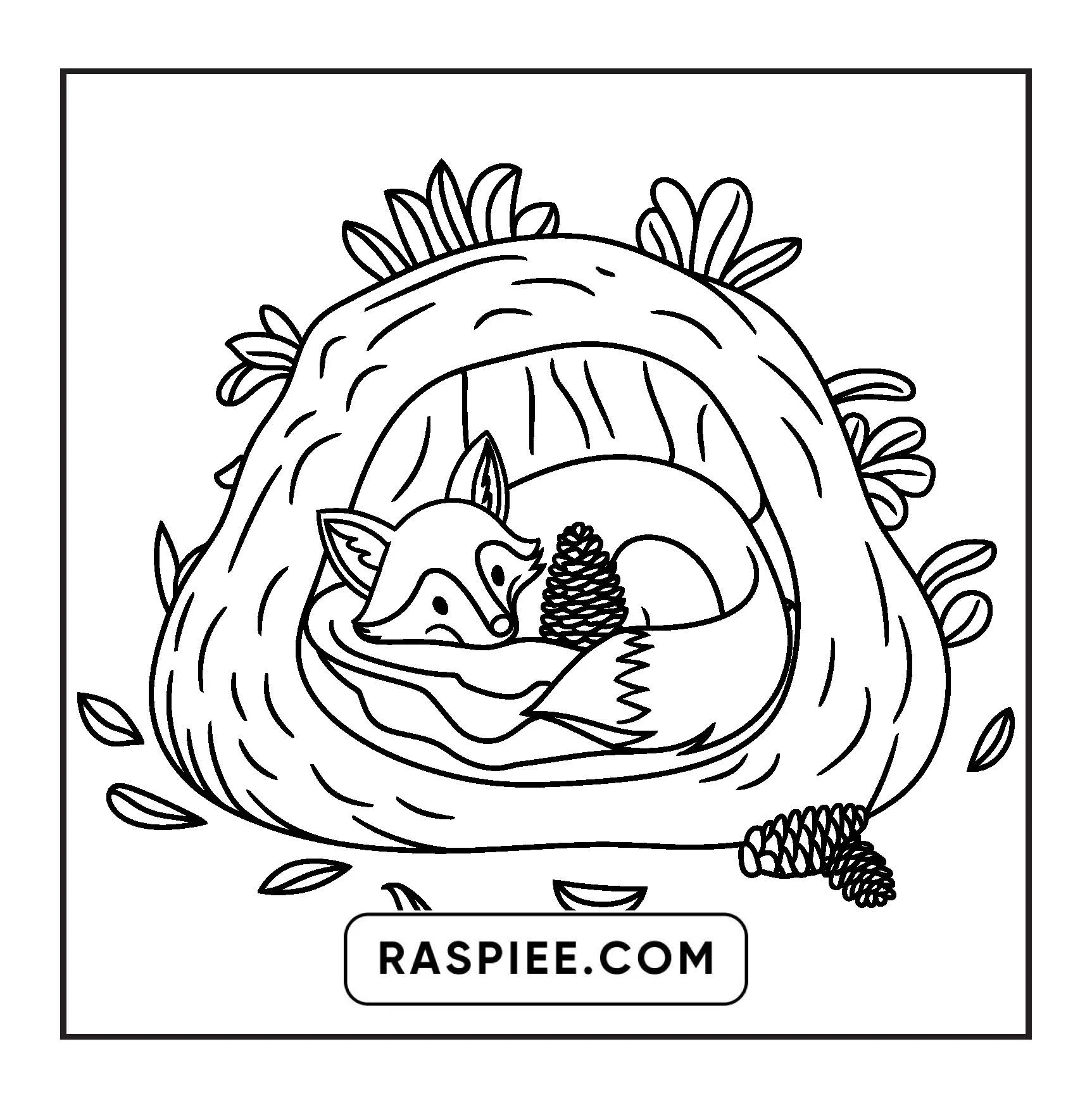 cozy animal coloring pages