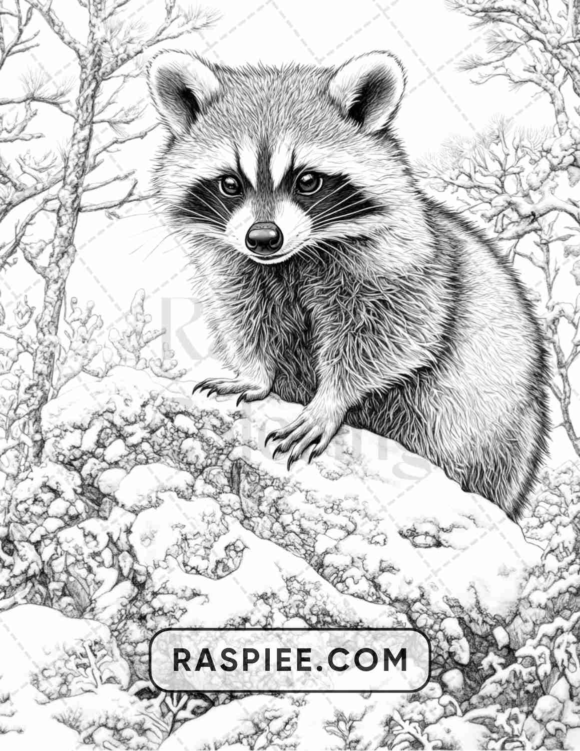 86 Winter Animals Adult Coloring Pages RASPIEE 86 Winter Animals Adult Coloring Pages RASPIEE
