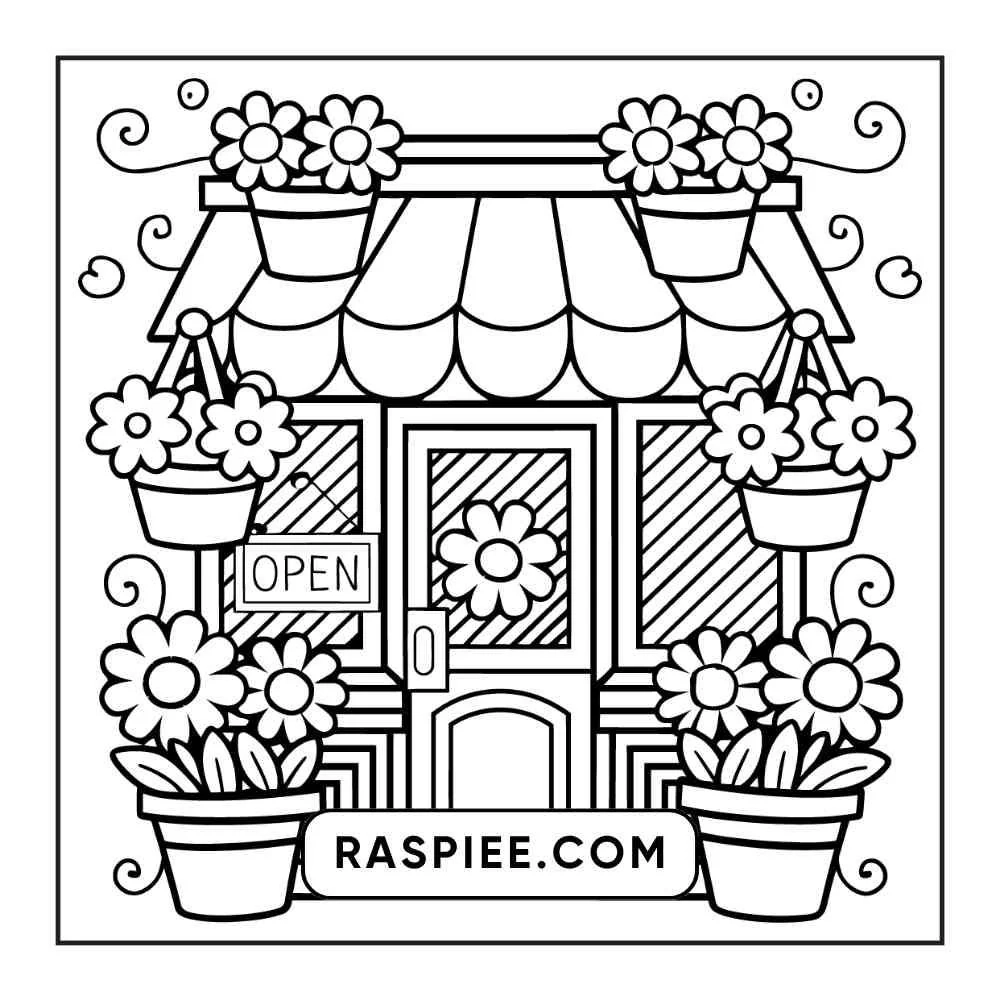 easy adult coloring pages