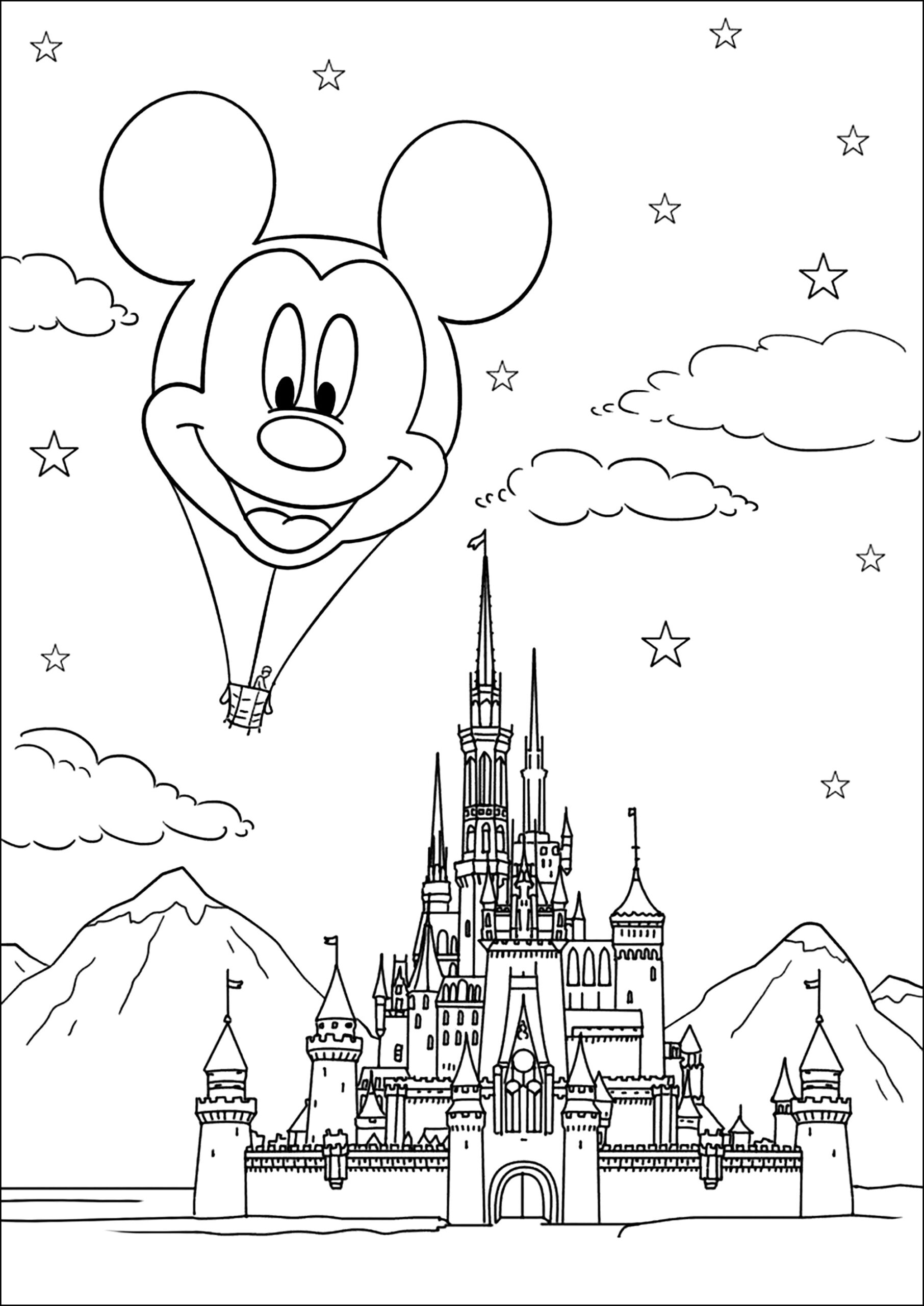 walt disney world printable coloring pages