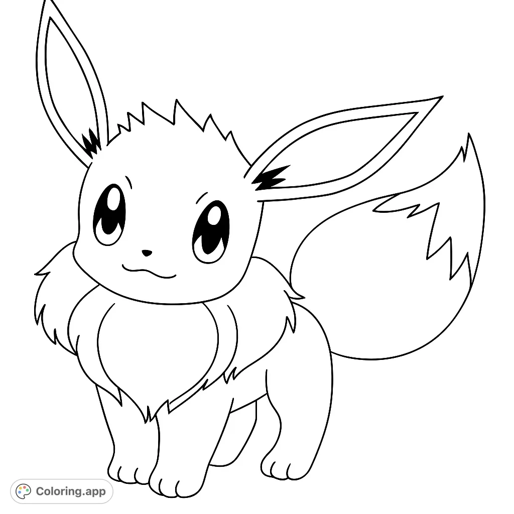 Adorable Eevee Character Coloring app Adorable Eevee Character Coloring app