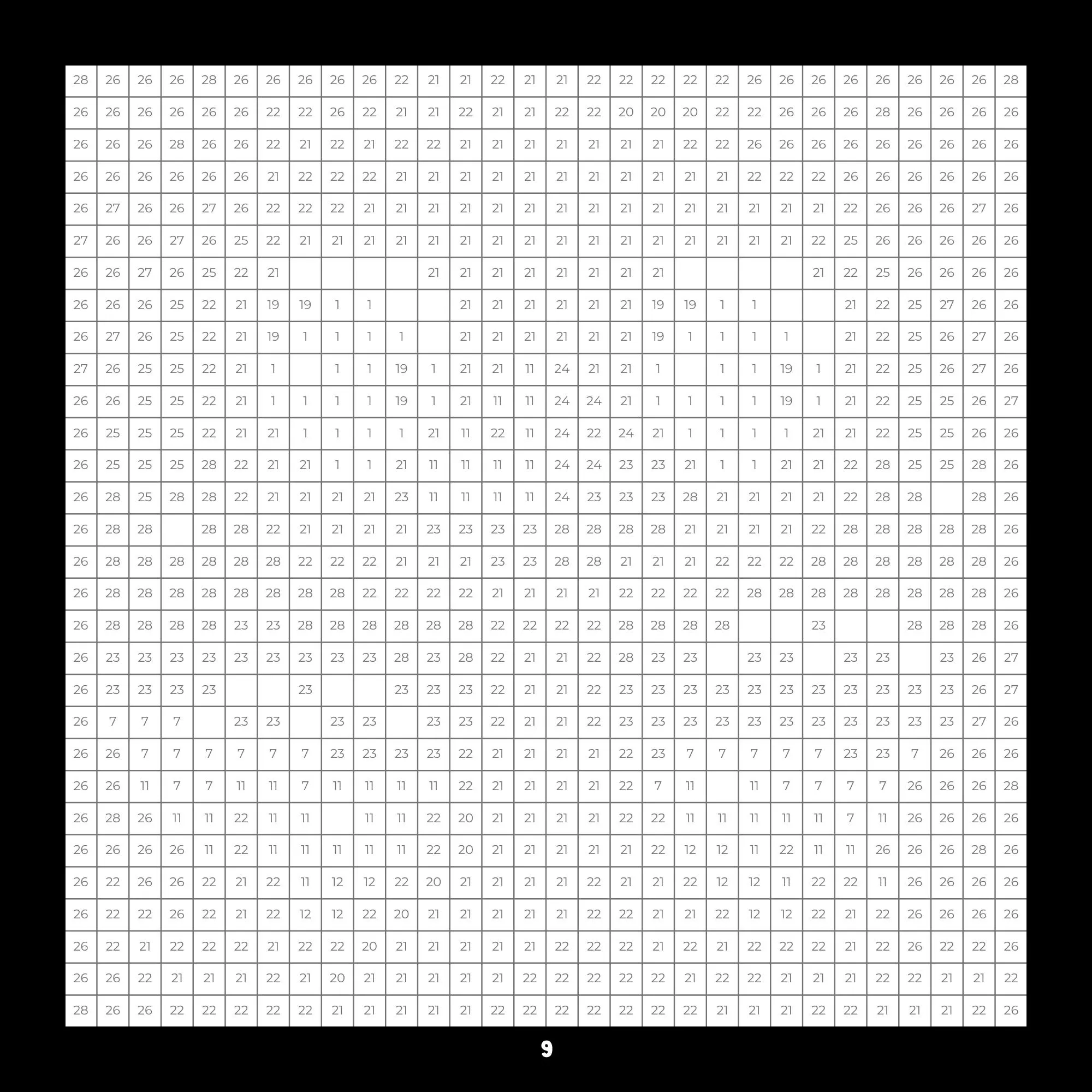 mystery color by number for adults