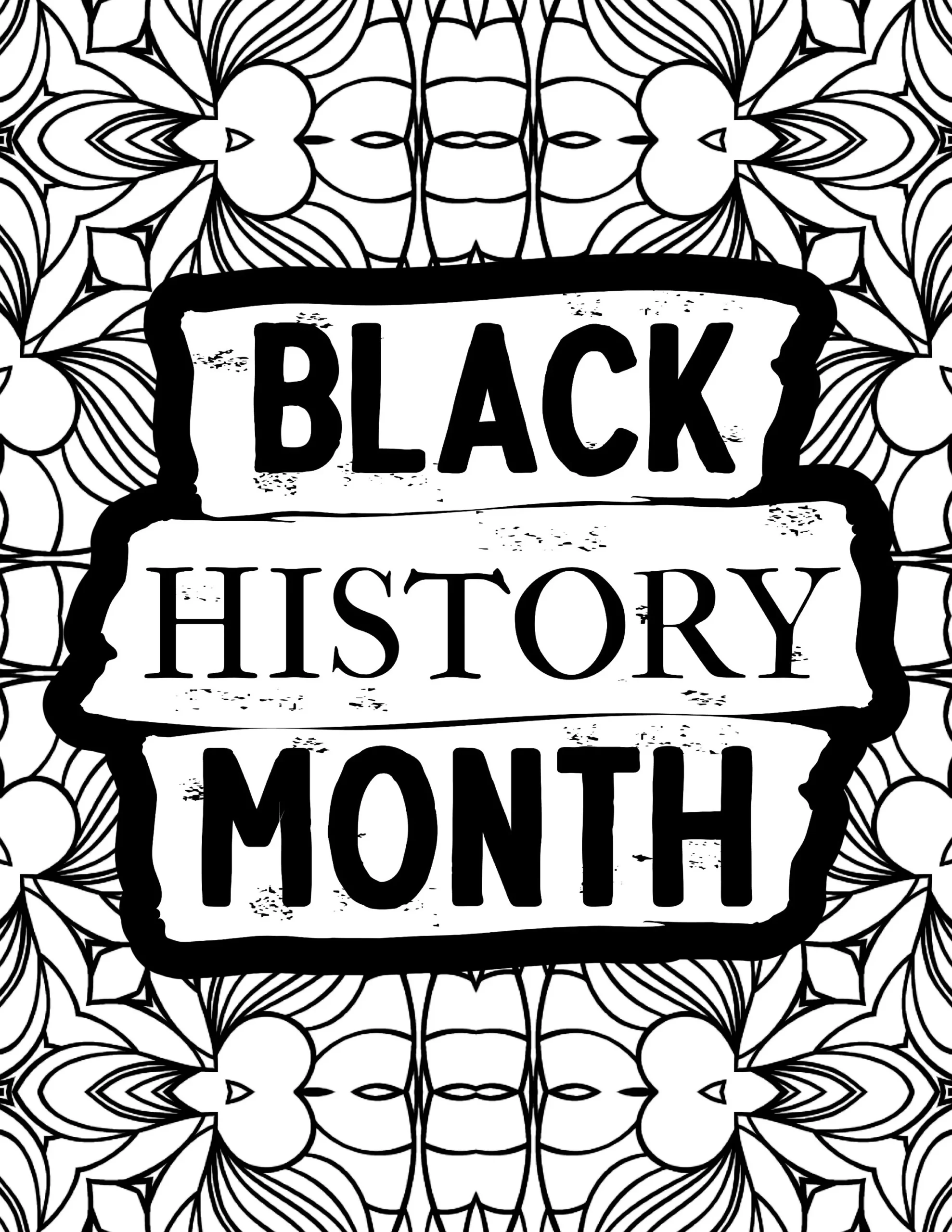 black history month coloring pages