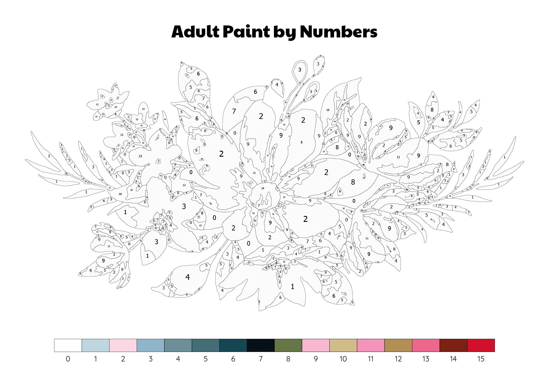 printable paint by numbers for adults