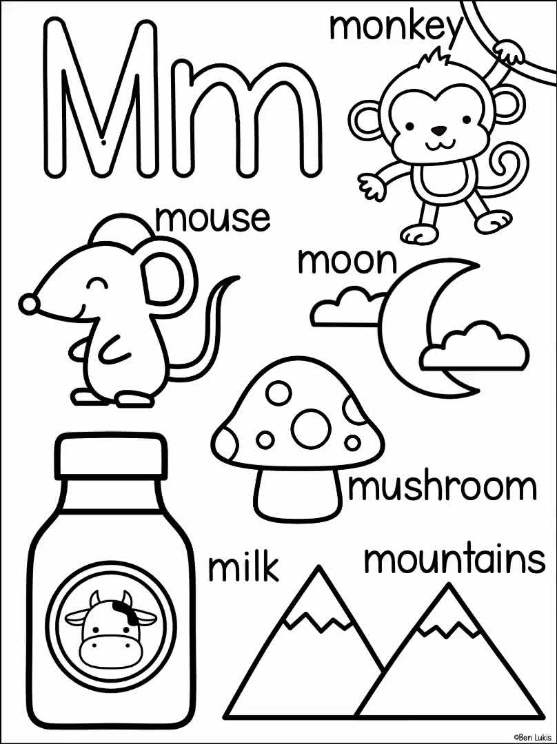 Alphabet Coloring Pages For Kids ABC Learning PDF Digital Download Etsy Alphabet Coloring Pages For Kids ABC Learning PDF Digital Download Etsy