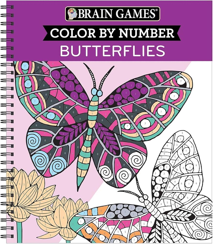 butterfly color by number