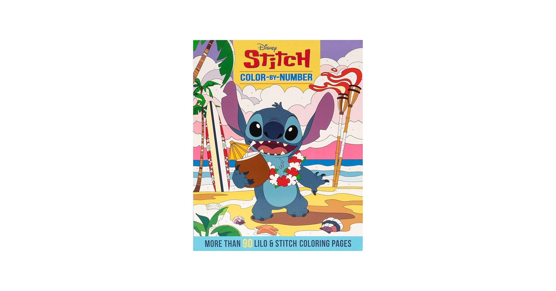 Amazon Disney Stitch Color By Number 9781667208015 Editors Of Thunder Bay Press Books