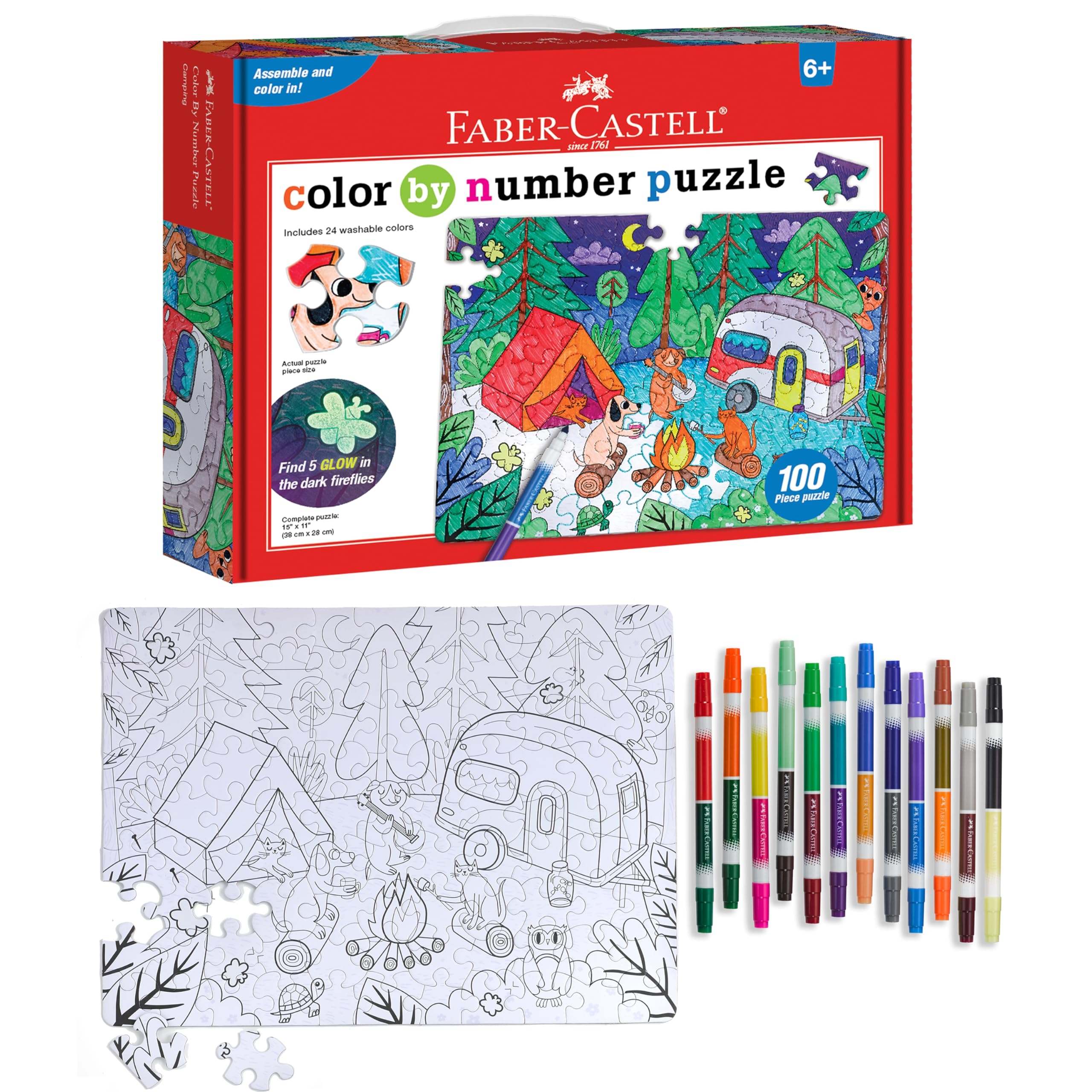 Amazon Faber Castell Coloring By Number Coloring Puzzle Camping Set Color Build Reveal A Glow in The Dark Puzzle Scene Relaxing Screen Free Creative Activity For Kids Ages 6 Toys Games Amazon Faber Castell Coloring By Number Coloring Puzzle Camping Set Color Build Reveal A Glow in The Dark Puzzle Scene Relaxing Screen Free Creative Activity For Kids Ages 6 Toys Games