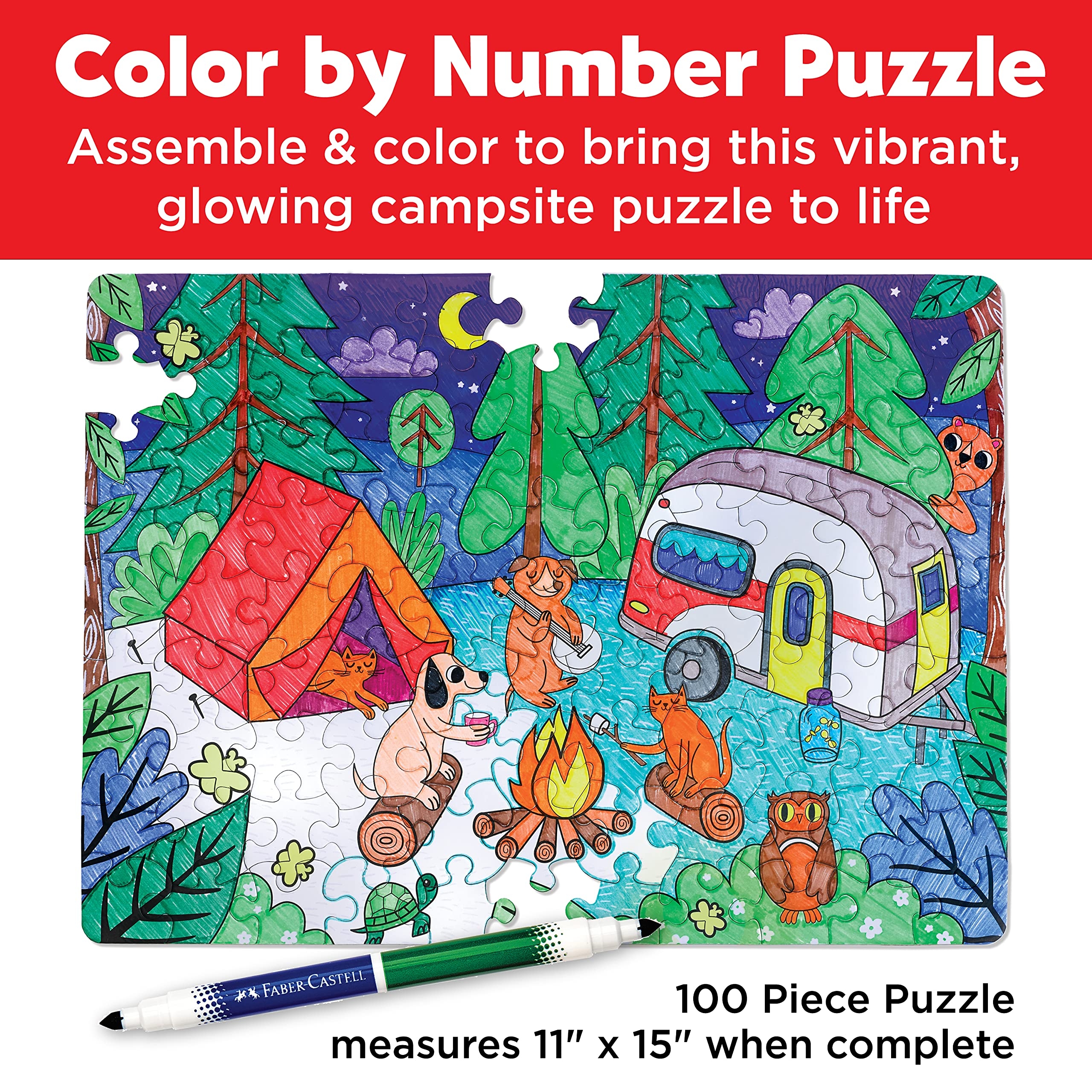 Amazon Faber Castell Coloring By Number Coloring Puzzle Camping Set Color Build Reveal A Glow in The Dark Puzzle Scene Relaxing Screen Free Creative Activity For Kids Ages 6 Toys Games Amazon Faber Castell Coloring By Number Coloring Puzzle Camping Set Color Build Reveal A Glow in The Dark Puzzle Scene Relaxing Screen Free Creative Activity For Kids Ages 6 Toys Games