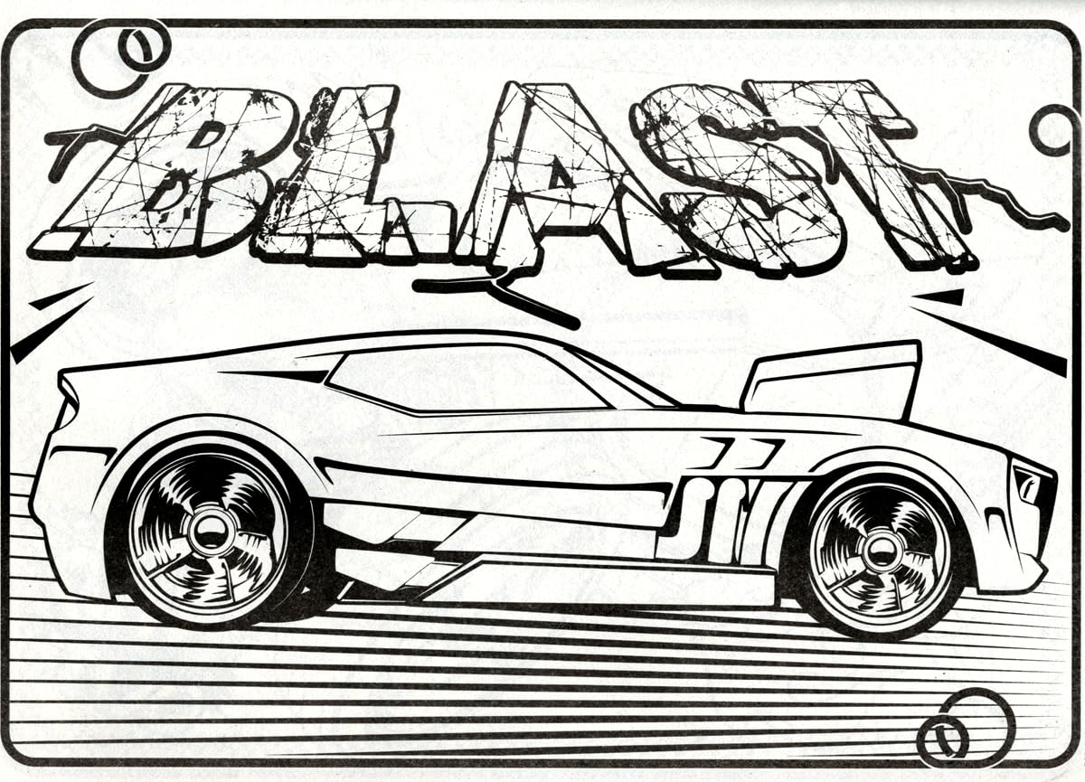 Amazon Hot Wheels Coloring Book Set For Kids Bundle With Hot Wheels Car Activity Books Sticker Pads Hot Wheels Hot Rod Imagine Ink Coloring And More Toys Games