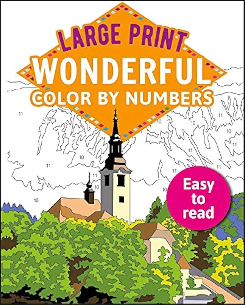 color by number coloring books