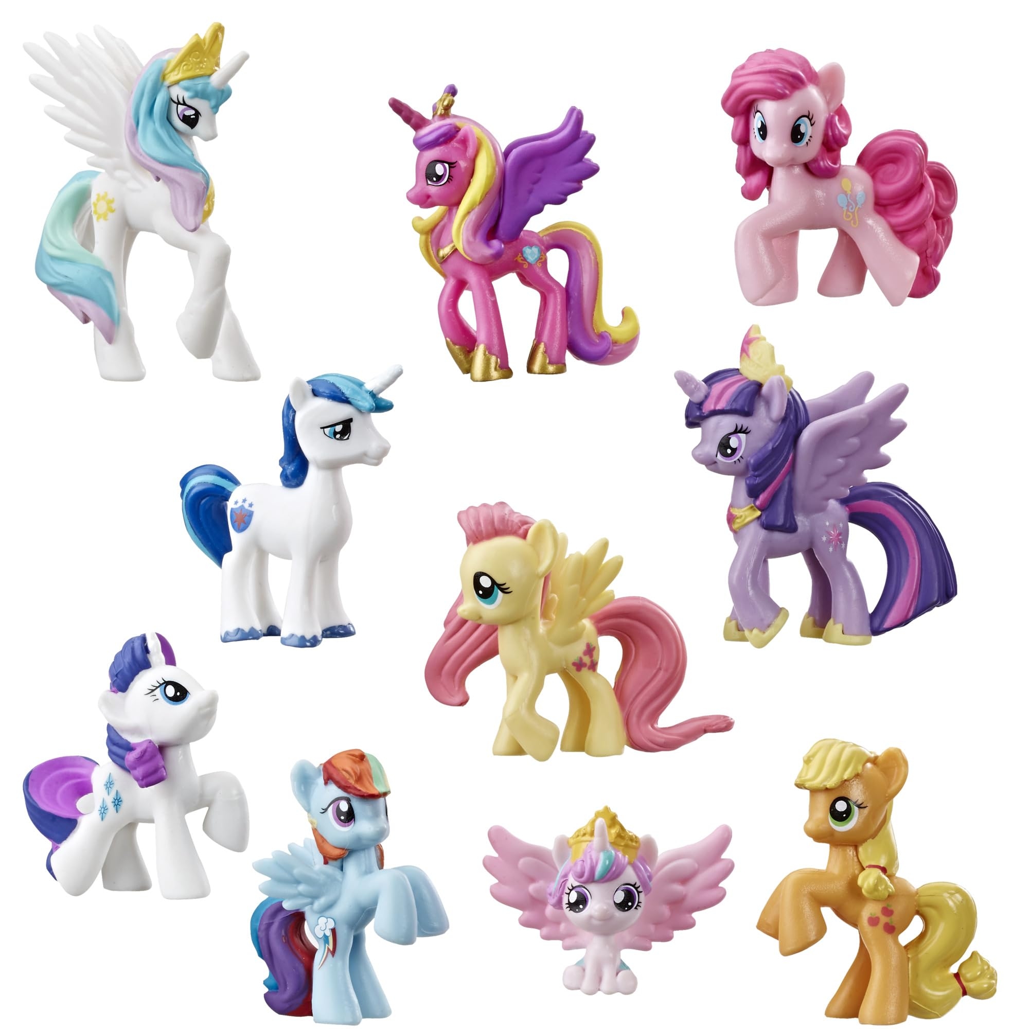 Amazon My Little Pony Toy Rainbow Equestria Favorites 10 Figure Collection For Kids Ages 3 Years Old And Up Amazon Exclusive Toys Games