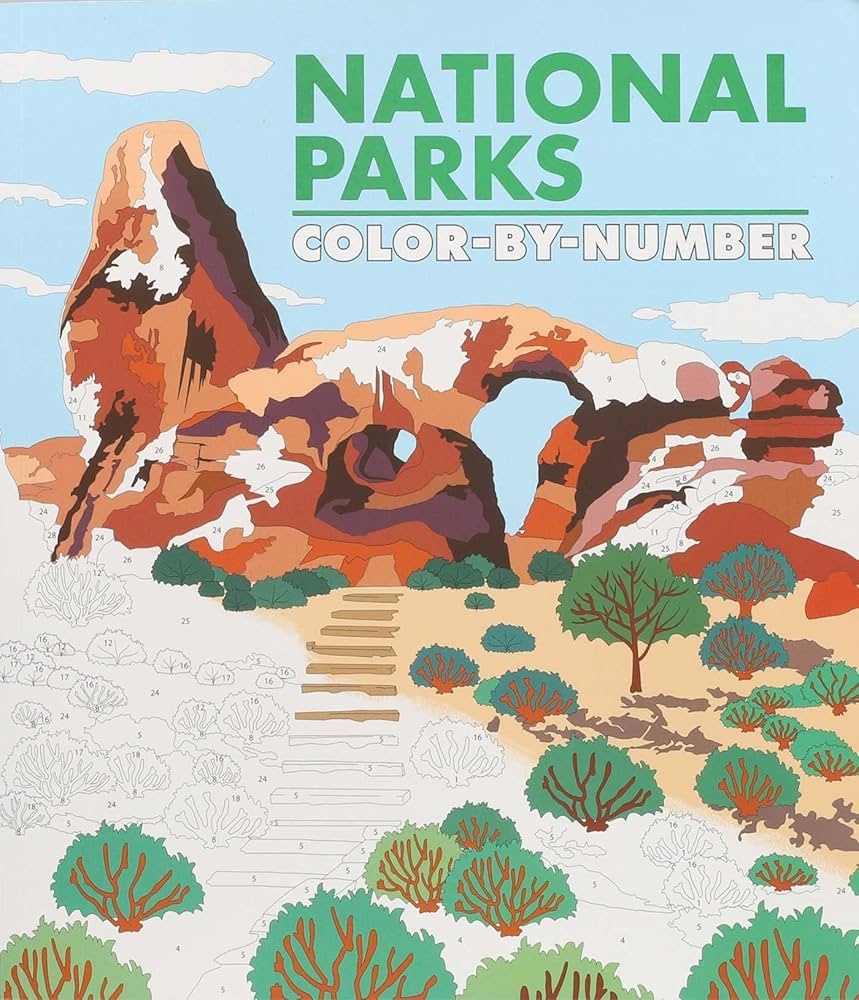 Amazon National Parks Color by Number 9781667201900 Editors Of Thunder Bay Press Books