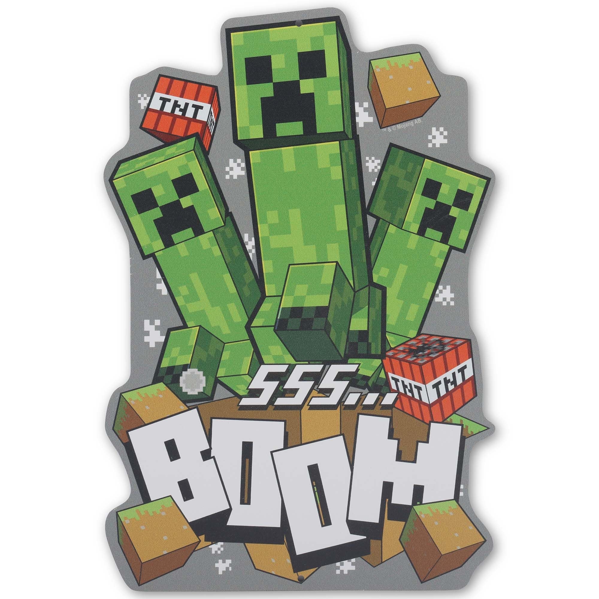 Amazon Open Road Brands Minecraft Boom Creepers Metal Sign Fun Minecraft Wall Art For Game Room Man Cave Or Bedroom Home Kitchen