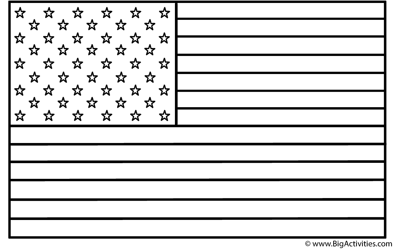 American Flag Coloring Page Presidents Day American Flag Coloring Page Presidents Day