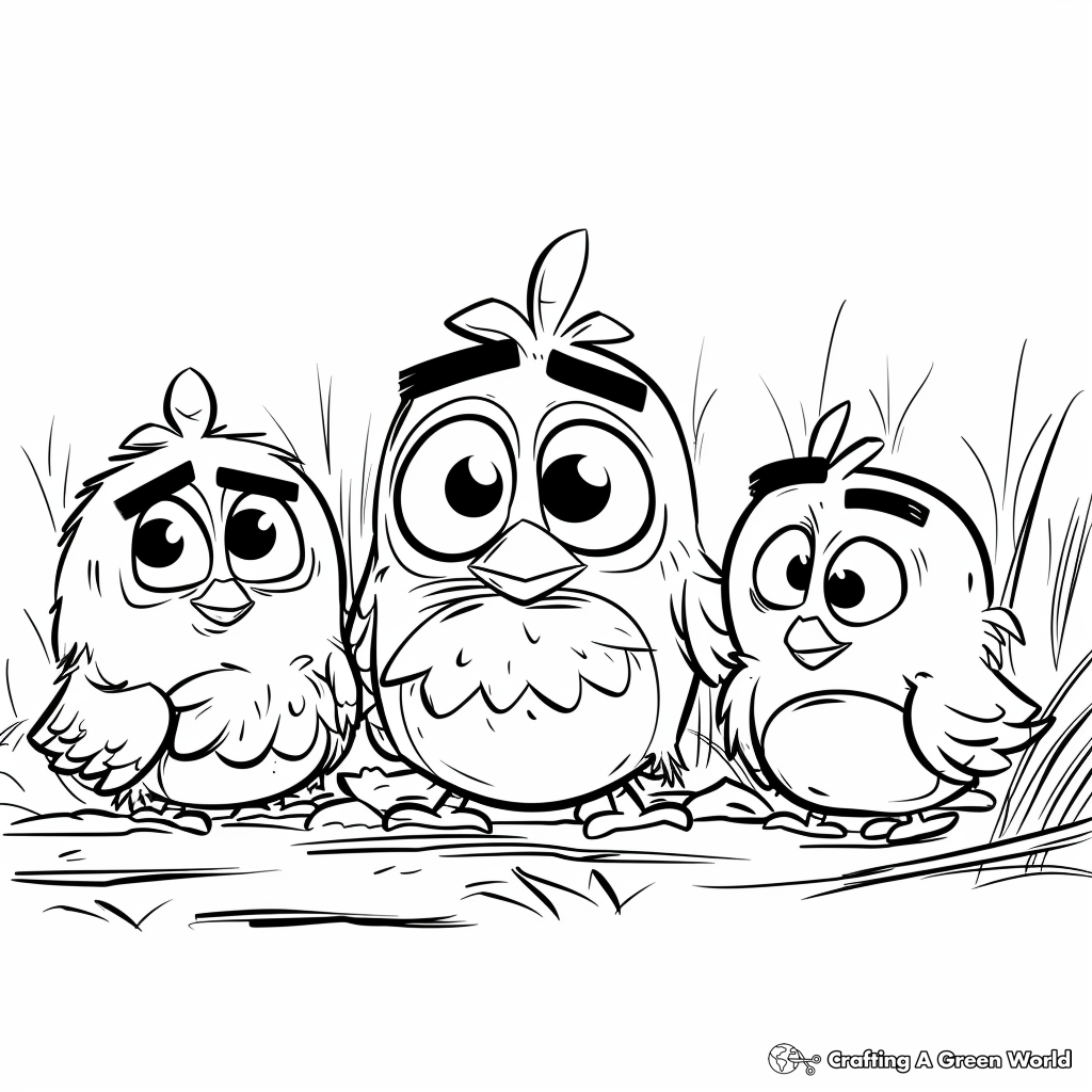 Angry Bird Coloring Pages Free Printable 