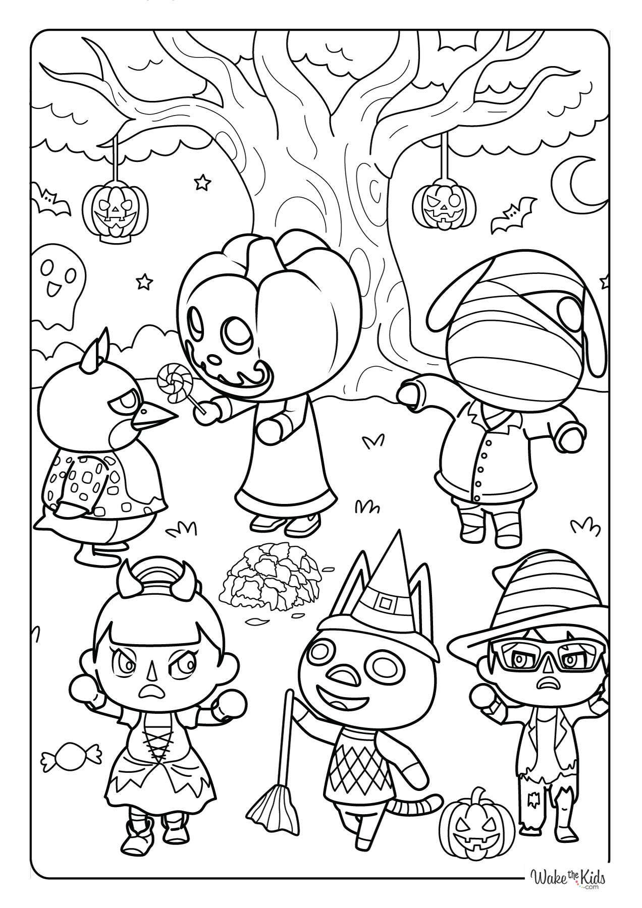 Animal Crossing Coloring Pages Free Printable PDFs WakeTheKids
