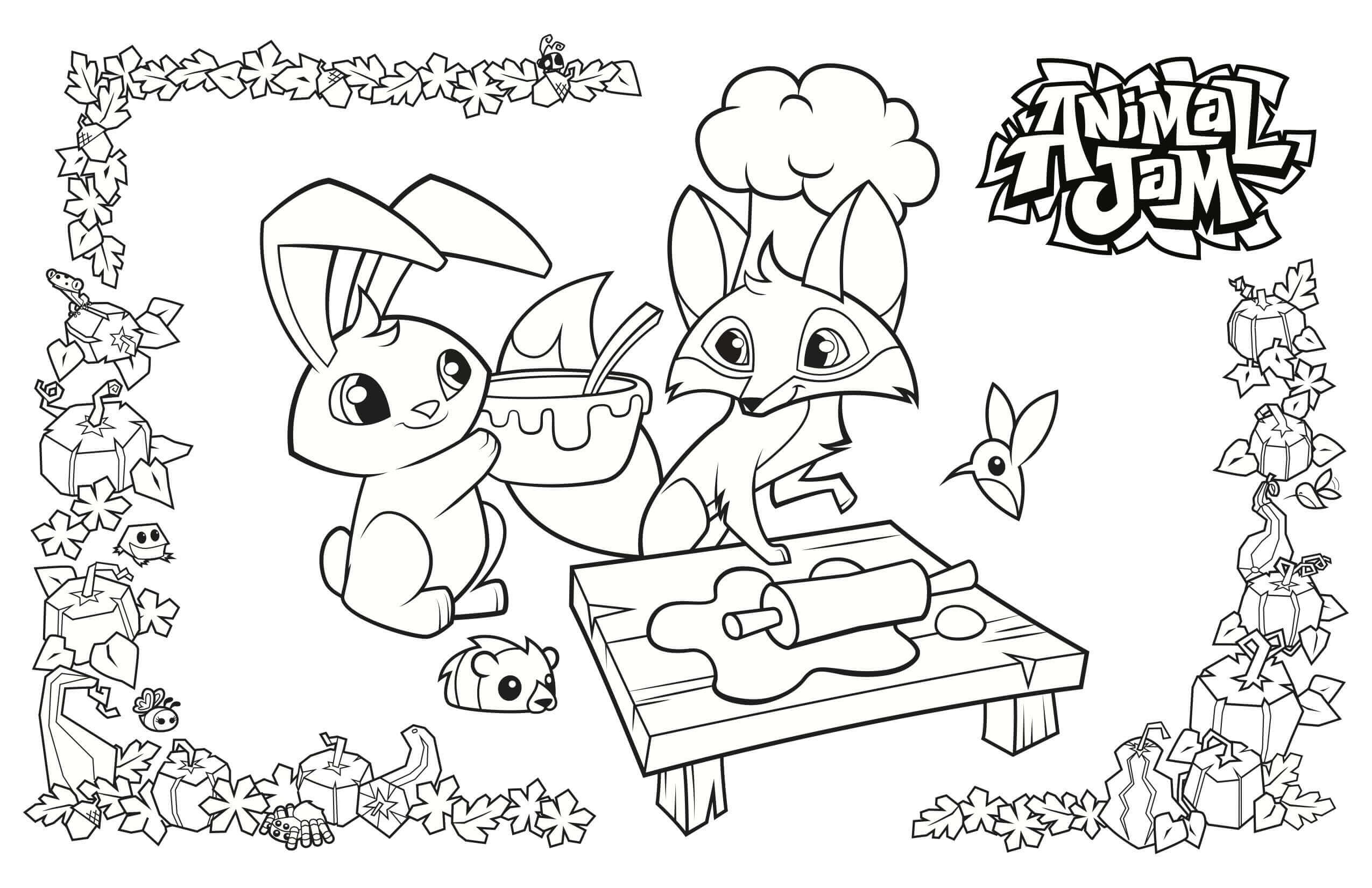 Animal Jam Coloring Pages Printable Coloring Pages FREE