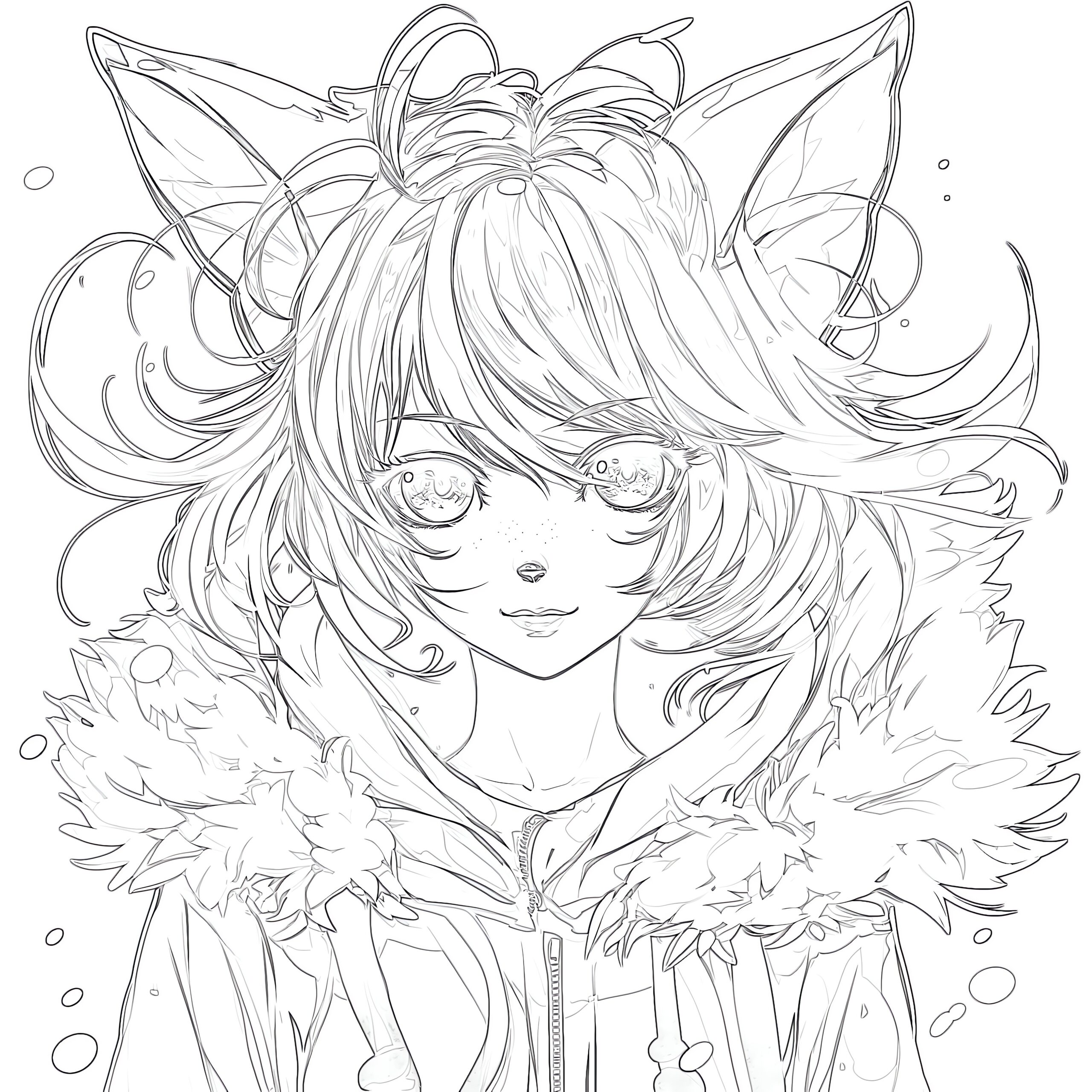 Anime Color By Number Printable Coloring Pages Mimi Panda