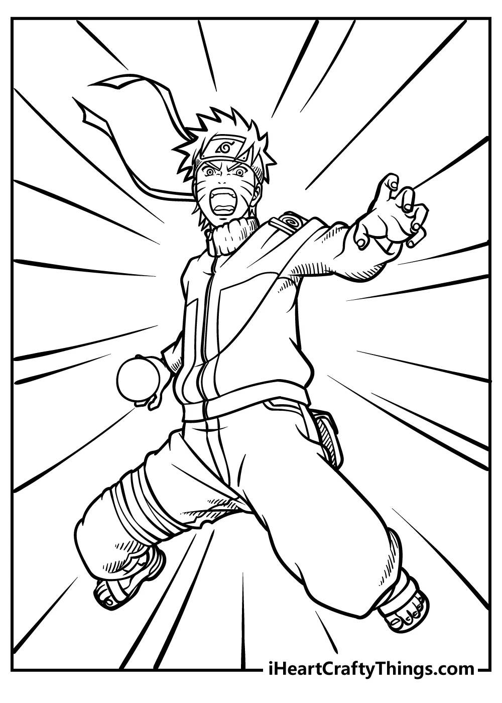 printable anime coloring pages