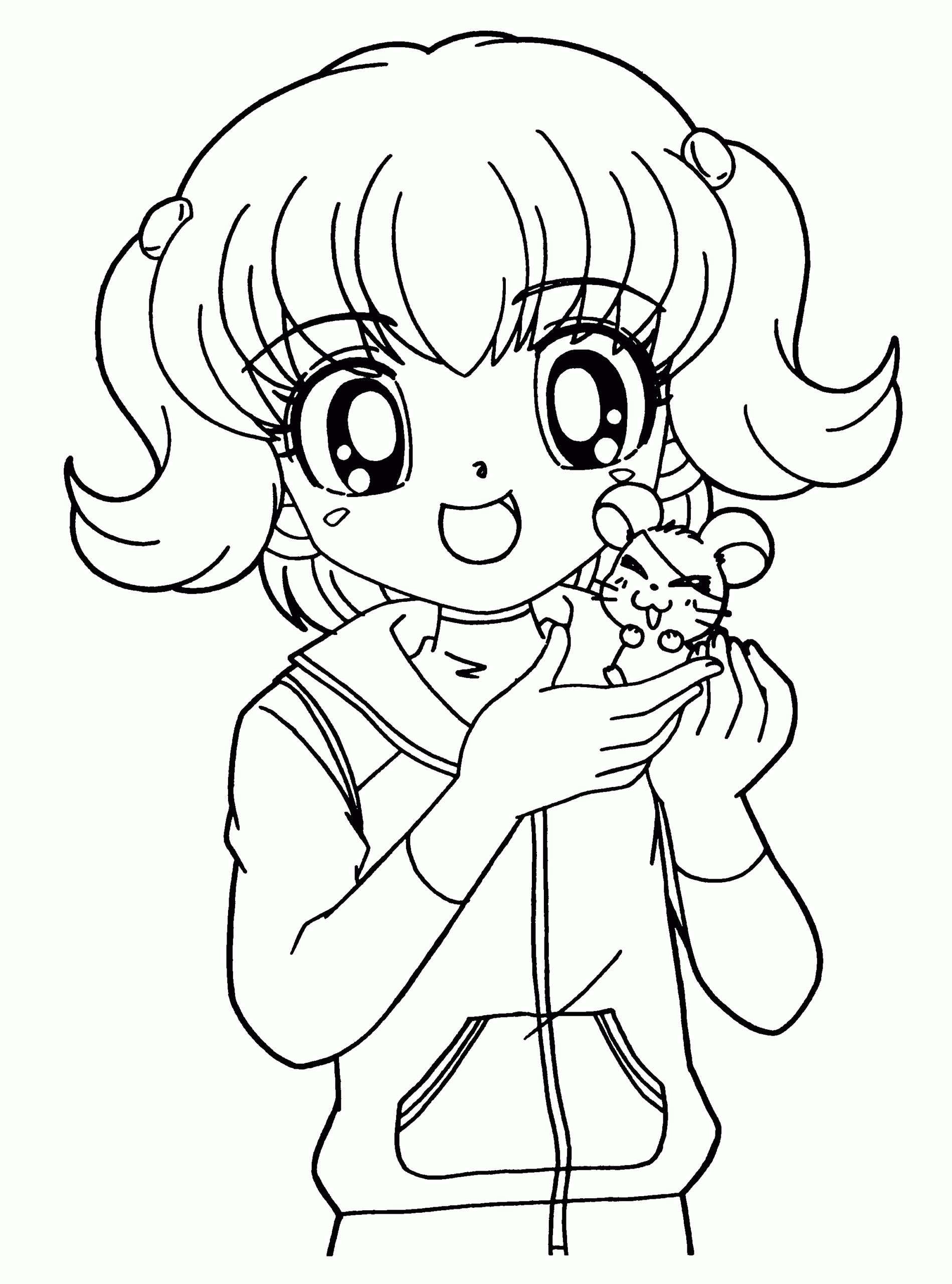 free printable anime coloring pages