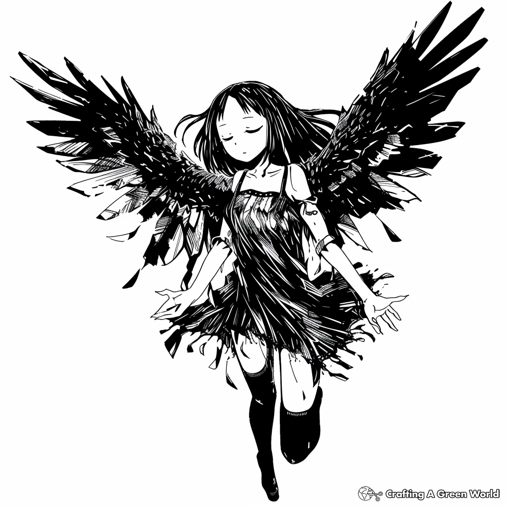 anime girl coloring pages full body