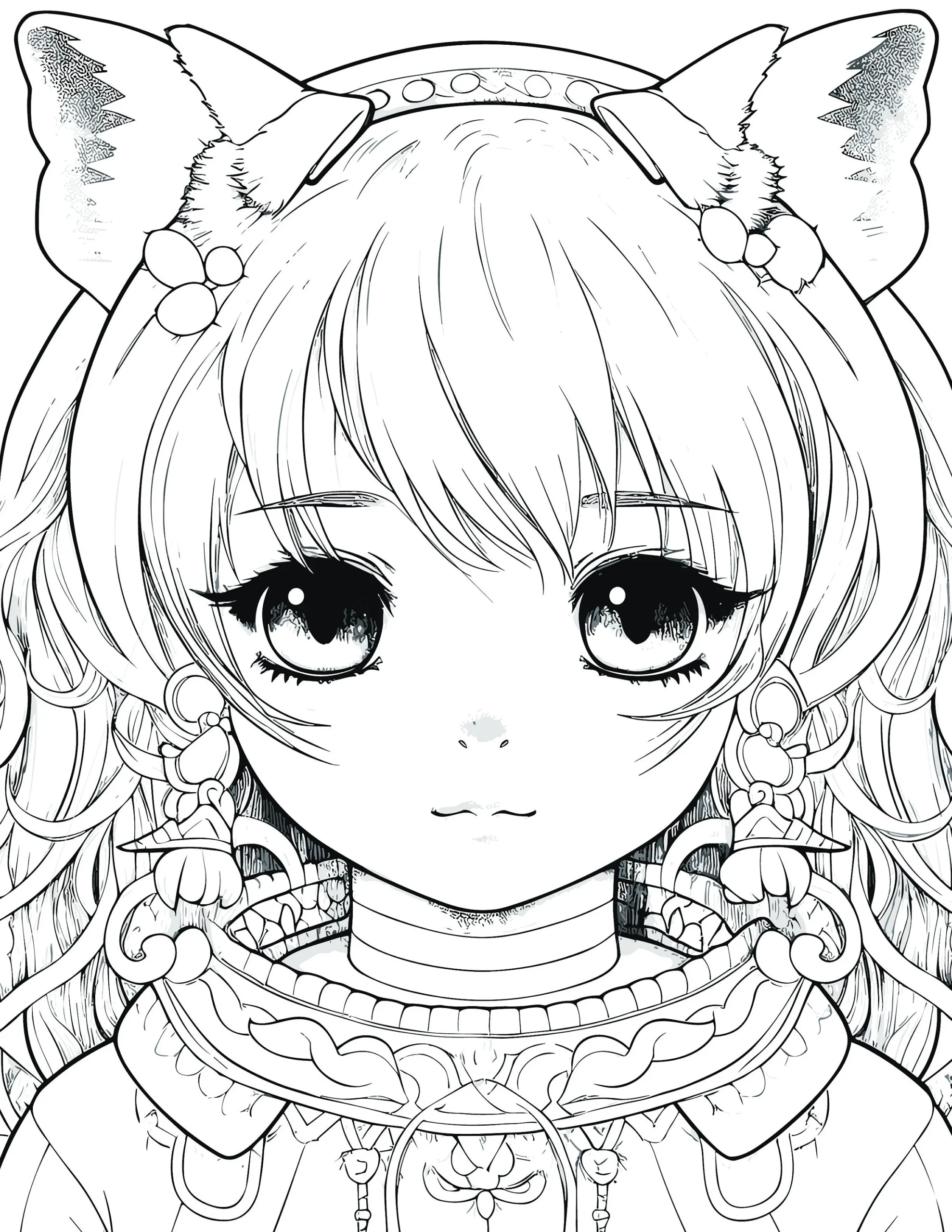 Anime Girls 100 Coloring Pages For Adults And Kids Coloring Pages Printable Digital Instant Download PDF Best Selling Popular Best Seller Etsy