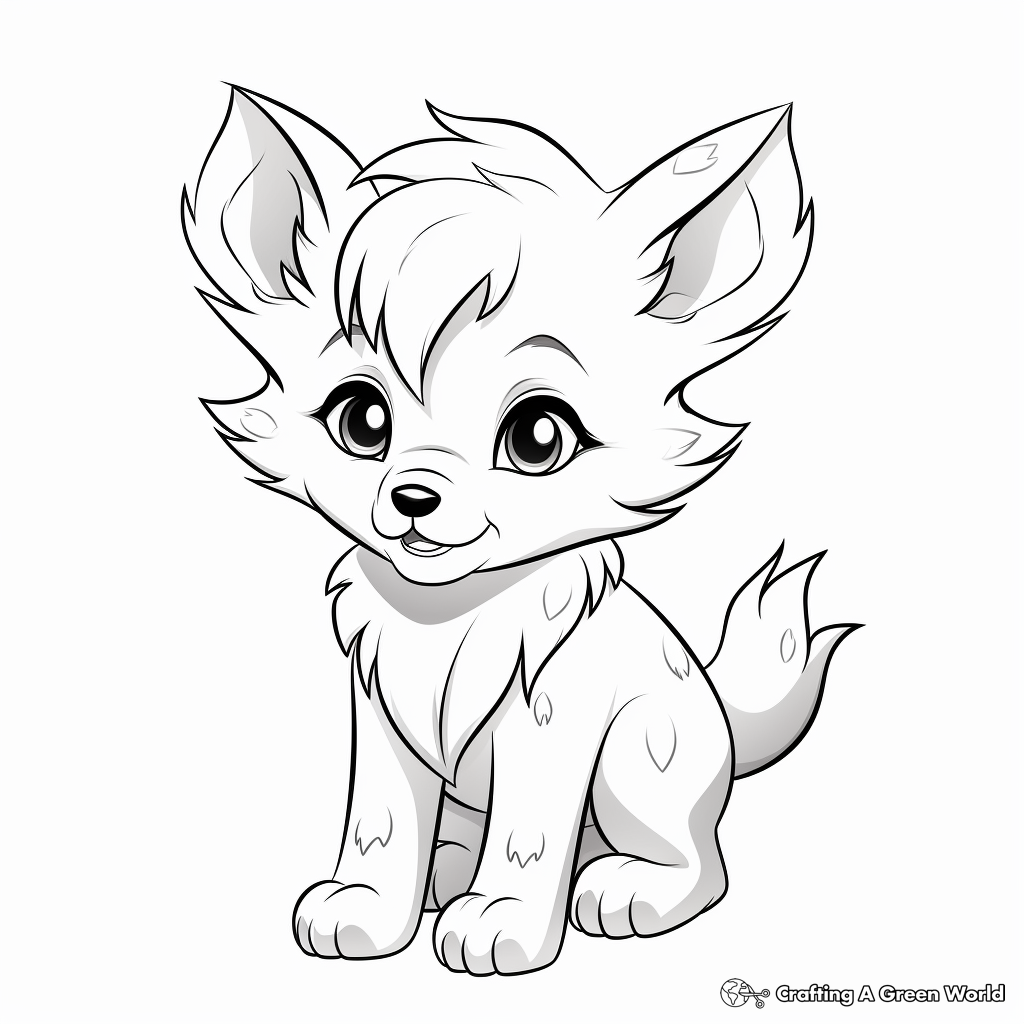 Anime Wolf Pup Coloring Pages Free Printable Anime Wolf Pup Coloring Pages Free Printable