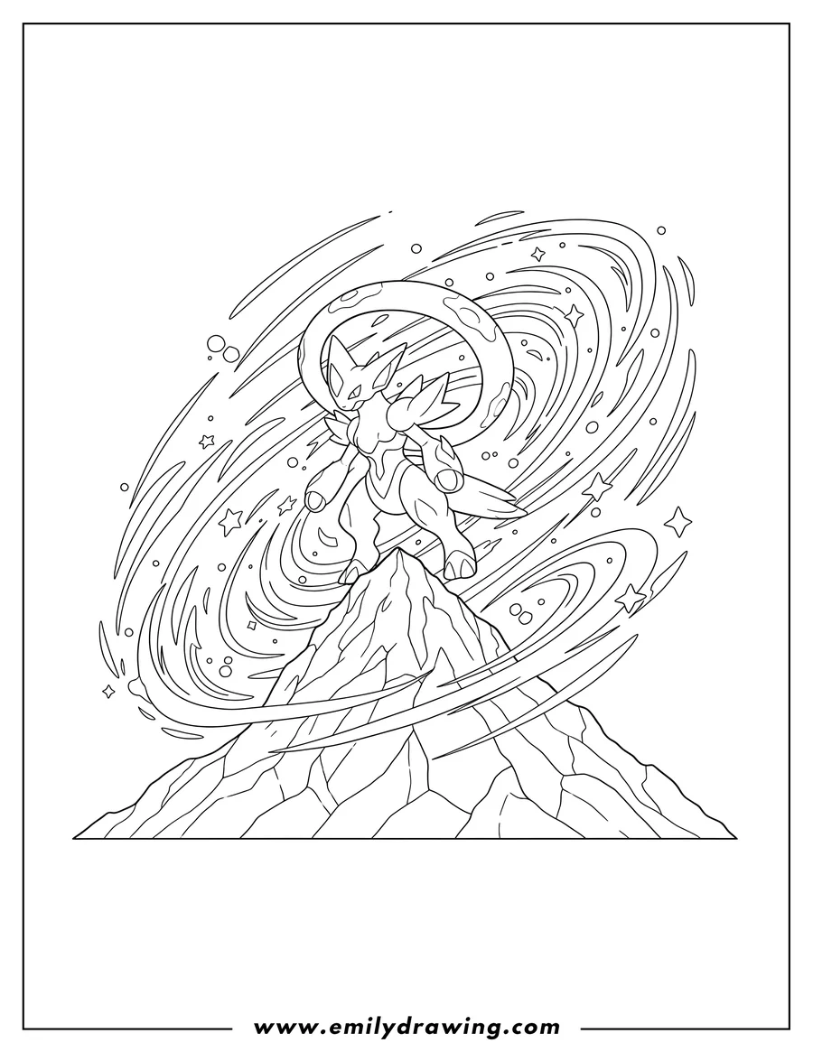 Arceus Coloring Pages Emily Drawing