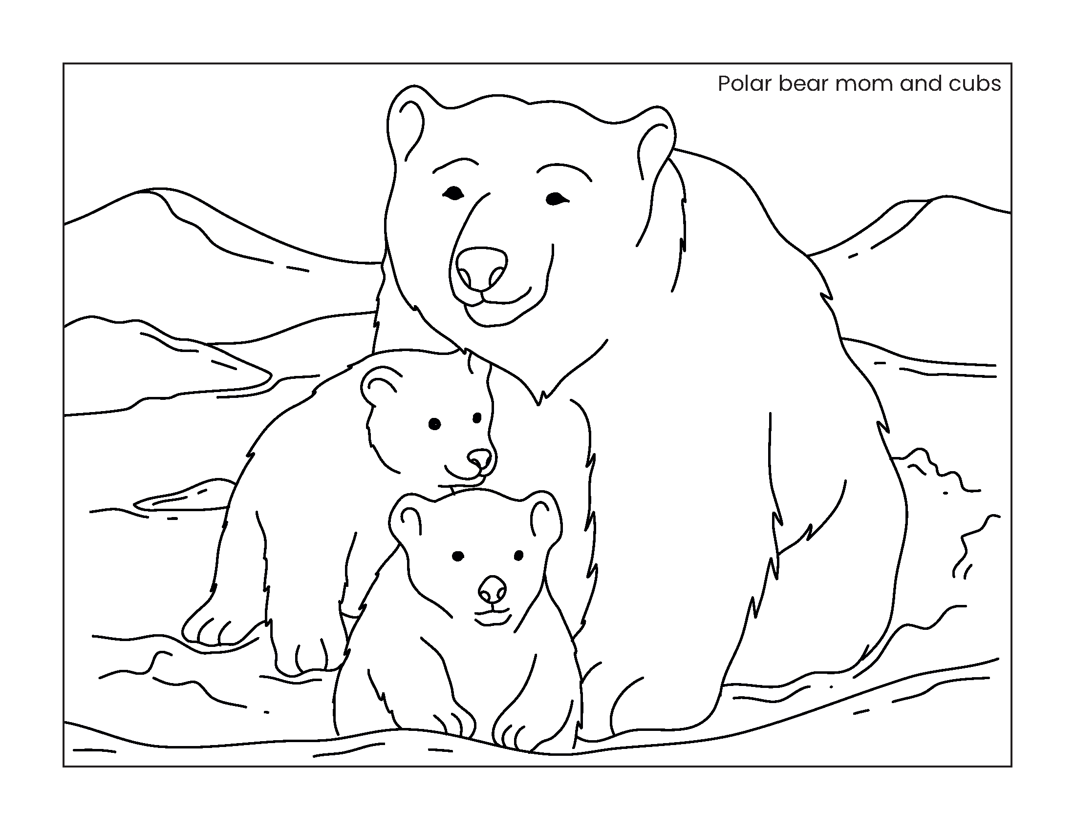 arctic animal coloring pages