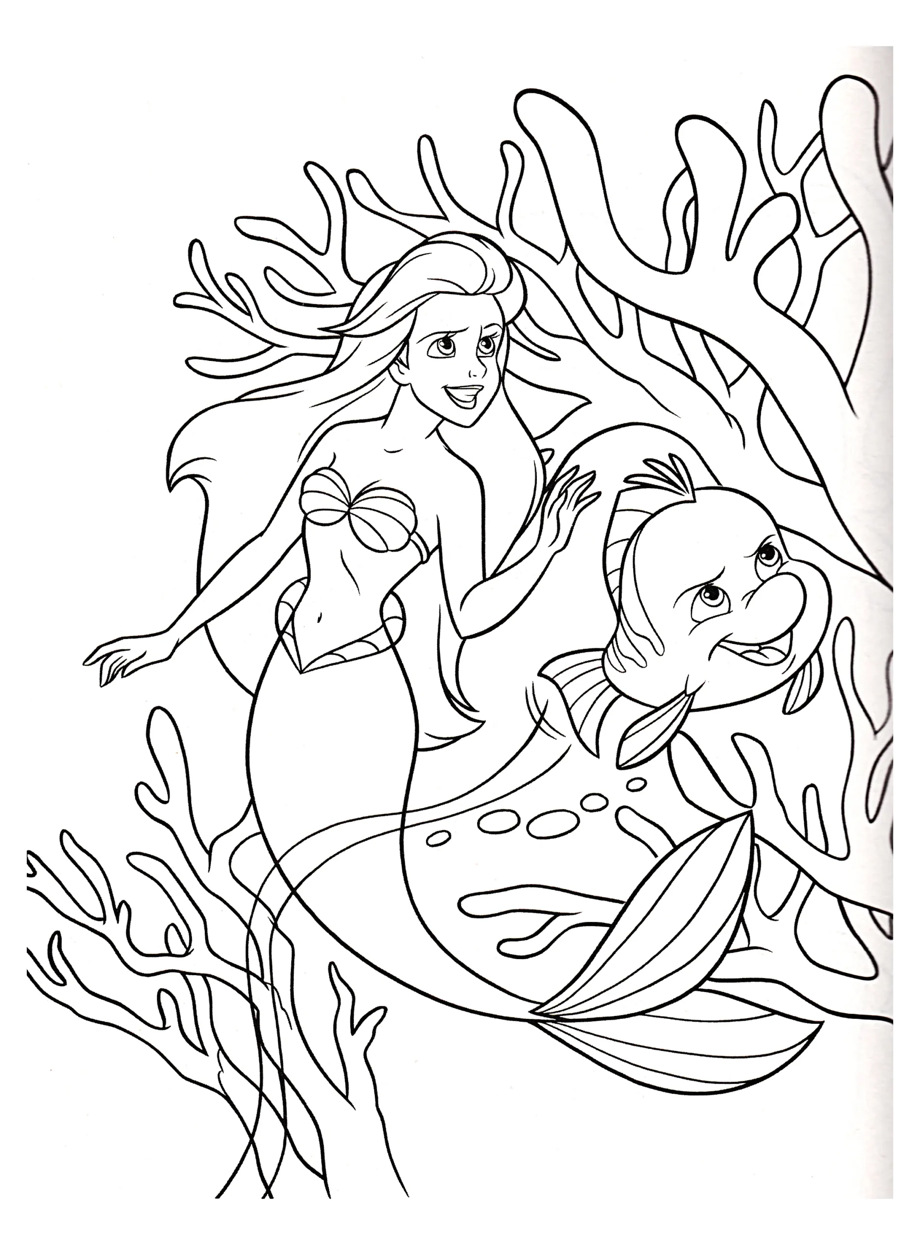Ariel The Little Mermaid Disney The Little Mermaid Coloring Pages For Kids Ariel The Little Mermaid Disney The Little Mermaid Coloring Pages For Kids