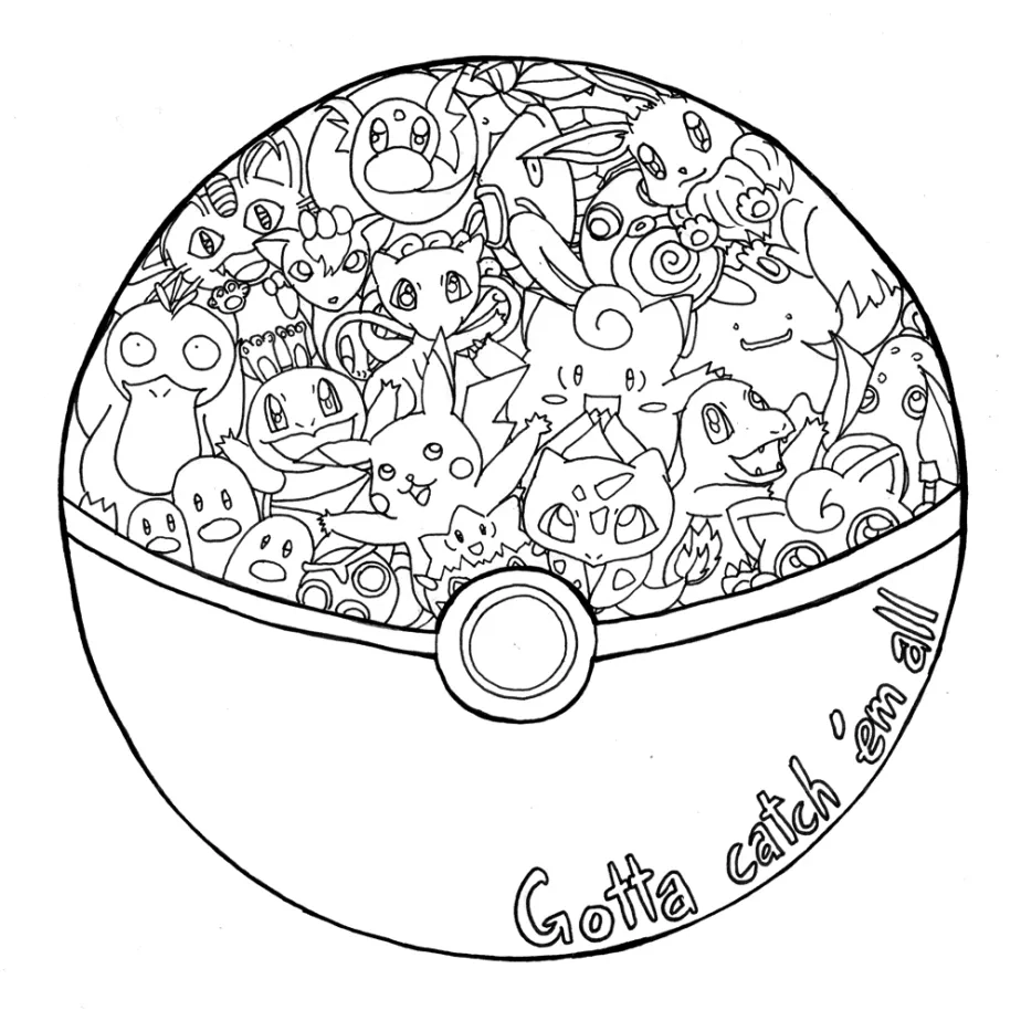 pokemon coloring pages adult