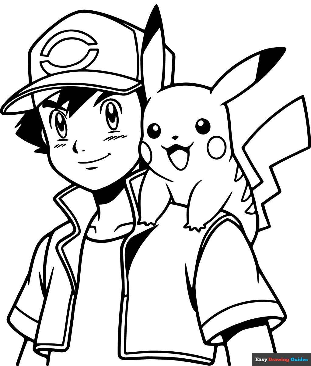 coloring pages of pikachu