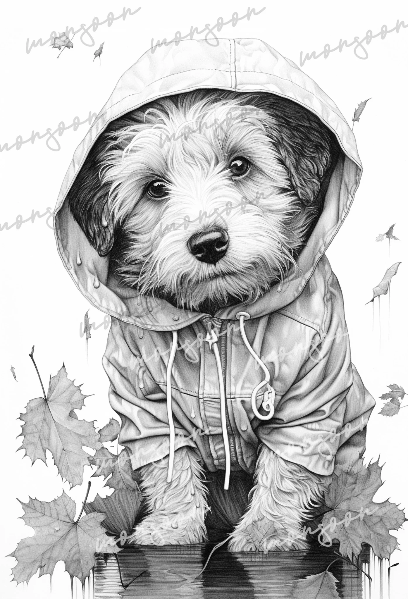 dog coloring book pages
