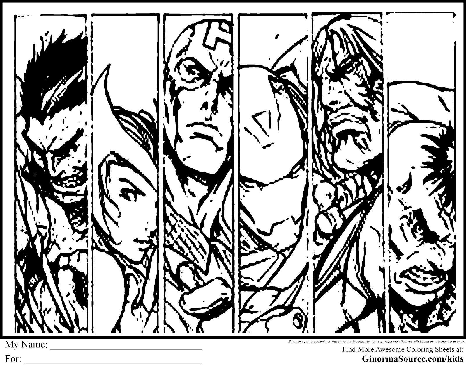 Avengers Coloring Page To Print For Kids Avengers Coloring Pages