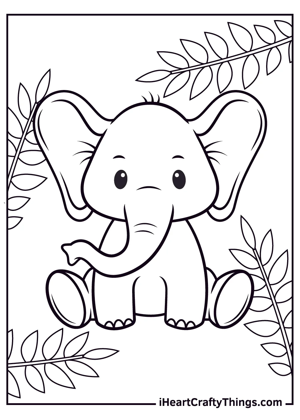 Baby Animals Coloring Book 20 Pages I Heart Crafty Things
