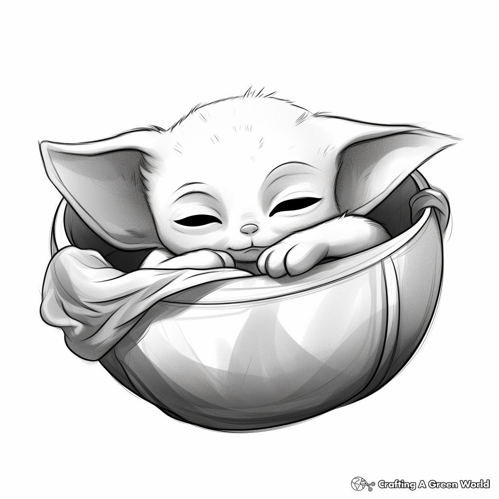 baby yoda coloring page