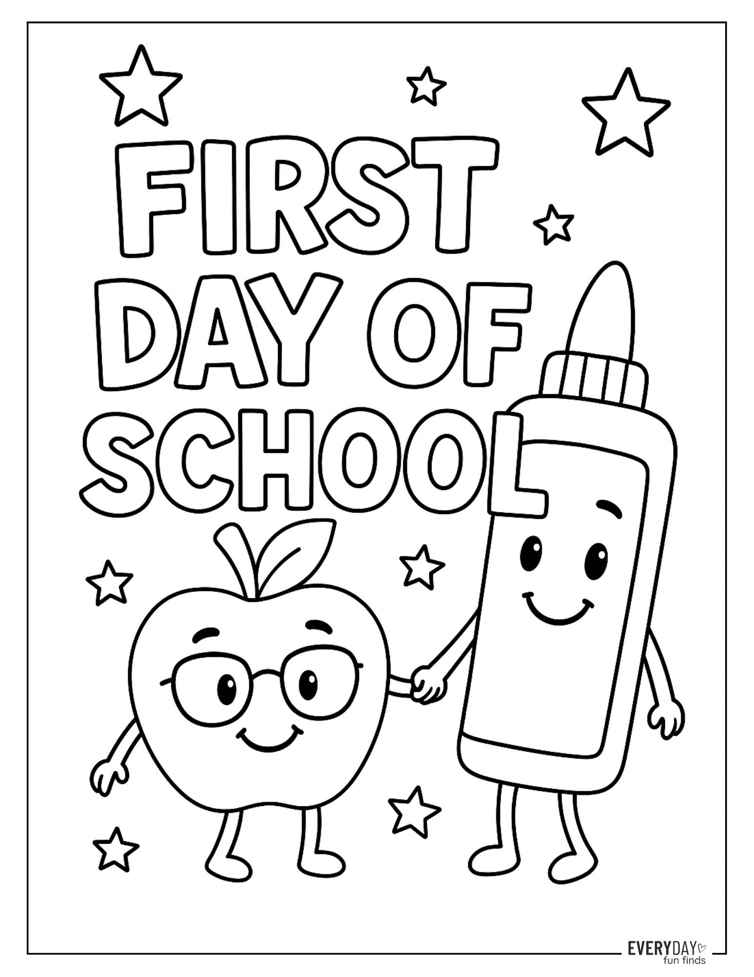 back to school coloring pages