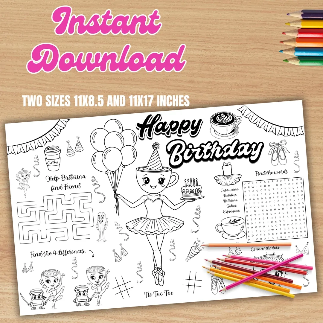 ballerina cappuccina coloring page